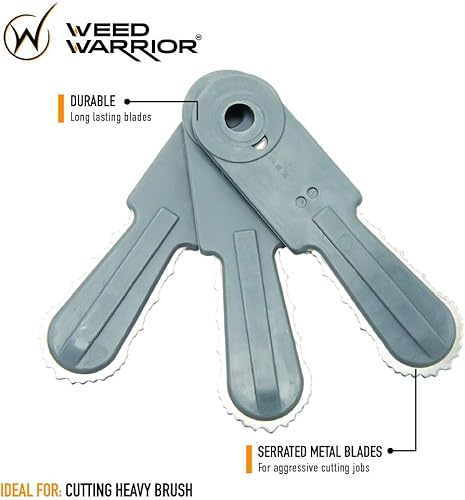 Miniatura 2 de Weed Warrior Cuchillas de repuesto para cortador de cepillo, 3 unidades, Basic