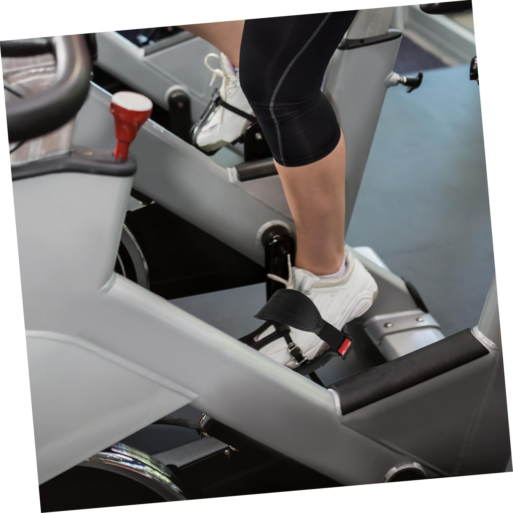 VANZACK Wymiana Pedałów Do Roweru Górskiego - 1 Para Pedałów Do Roweru Treningowego Z Plastikową Platformą I Paskami Regulacyjnymi