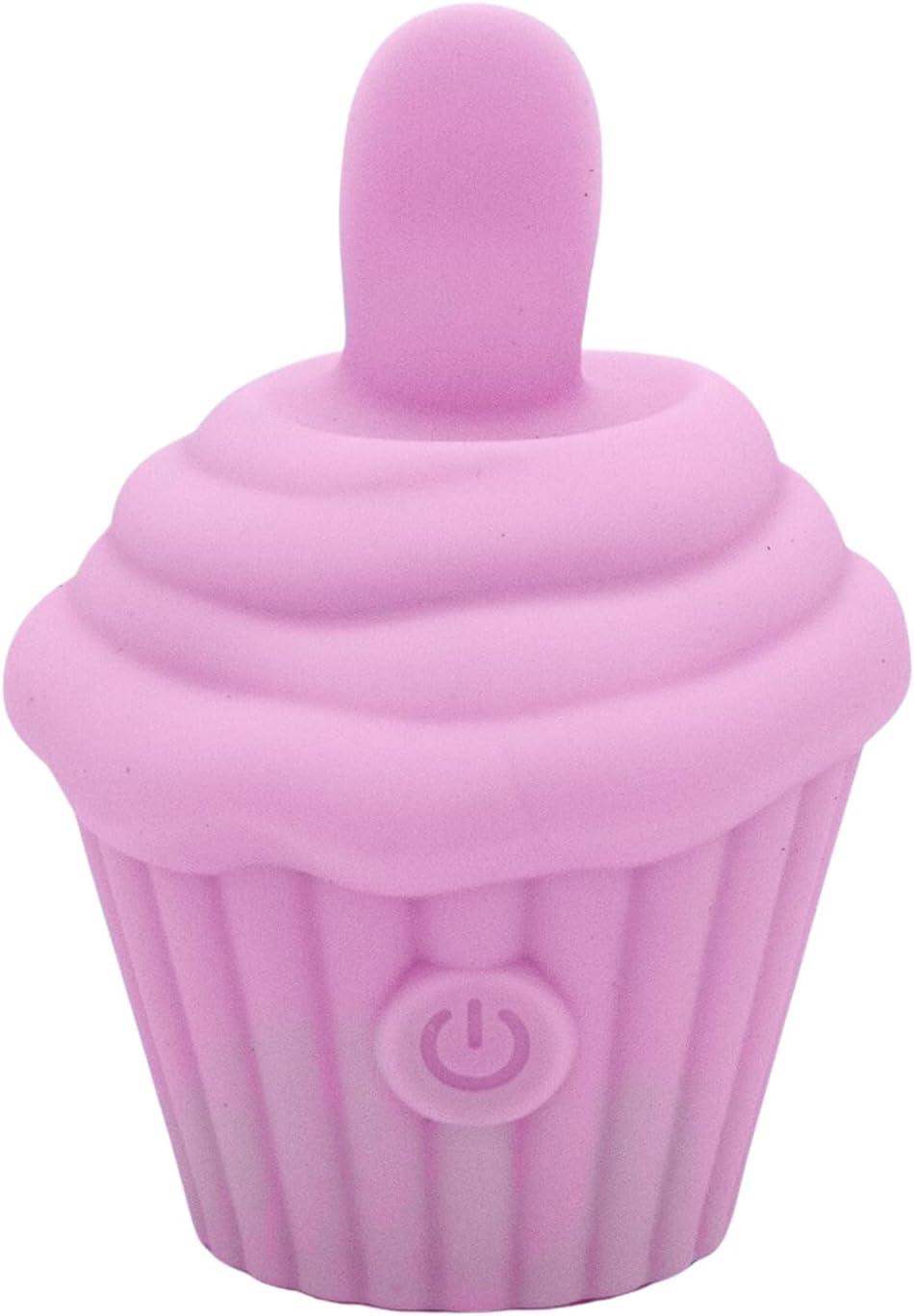 Natalie's Toy Box Cake Eater Clit Flicker Stimulator, Rechargeable Waterproof Massager for Clitoral, Vaginal or Nipple Stimulation, 10 Functions, ABS Silicone Adult Sex Toy (Pink)