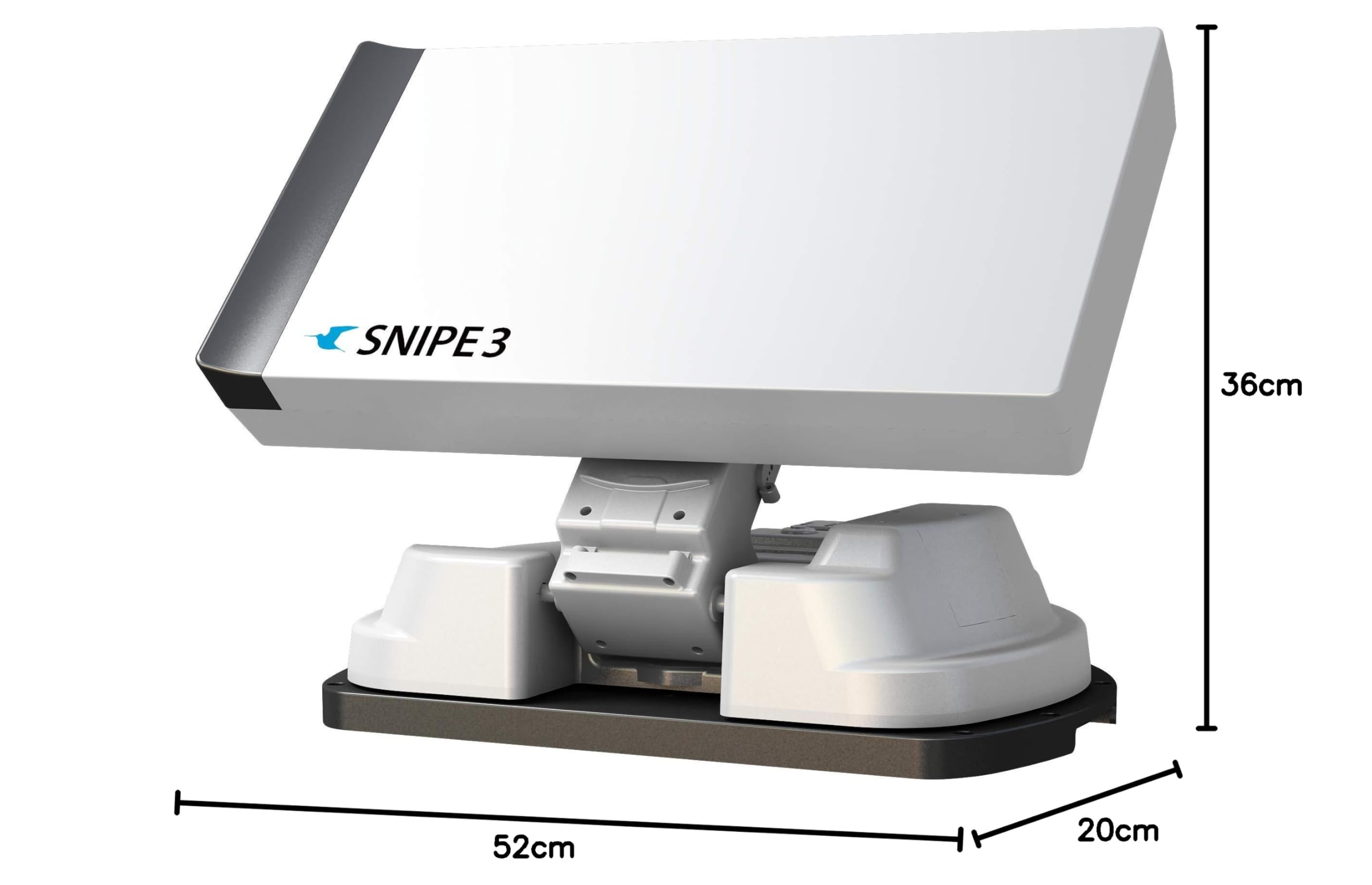 SELFSAT Snipe 3 V3 Twin GPS Antena Satélite Totalmente Automática Skew Sat System Camping
