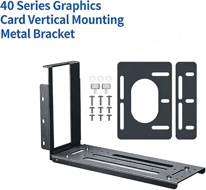 Soporte vertical para GPU PCIe 2 ranuras blanco miniatura 8