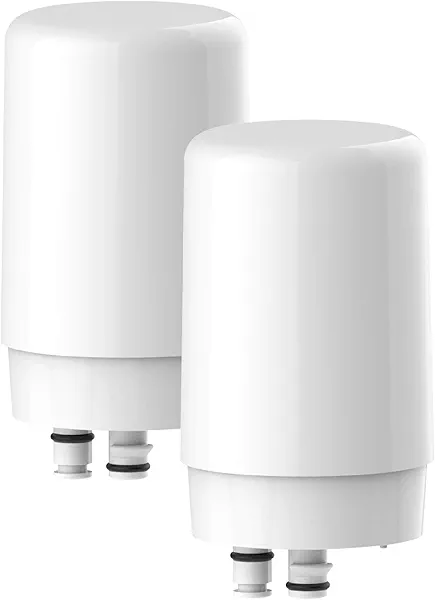 Waterdrop Faucet Water Filter, Replacement for Brita® Filter, 36311 On Tap Water Filtration System, Brita® Replacement Filters, 4-Months or 100 Gallons White (2 Packs)