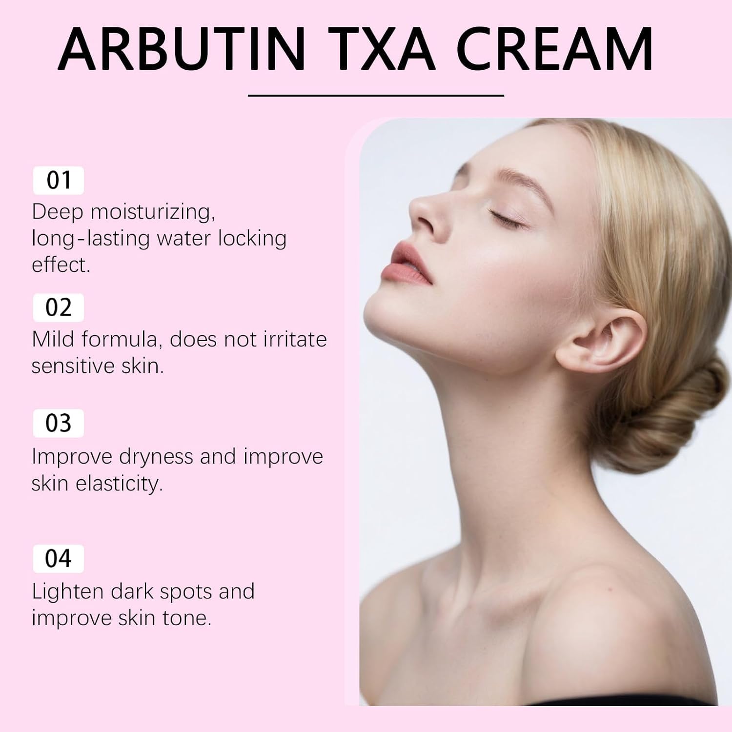 1/2 Jar Arbutin 7% + Tranexamic Acid 4% Cream - Lightweight Brightening Moisturizer to Help Reduce the Look of Dark Spots, Uneven Tone & Dullness with Niacinamide and Glutathione, 50g (2PC, 50G) — view 2