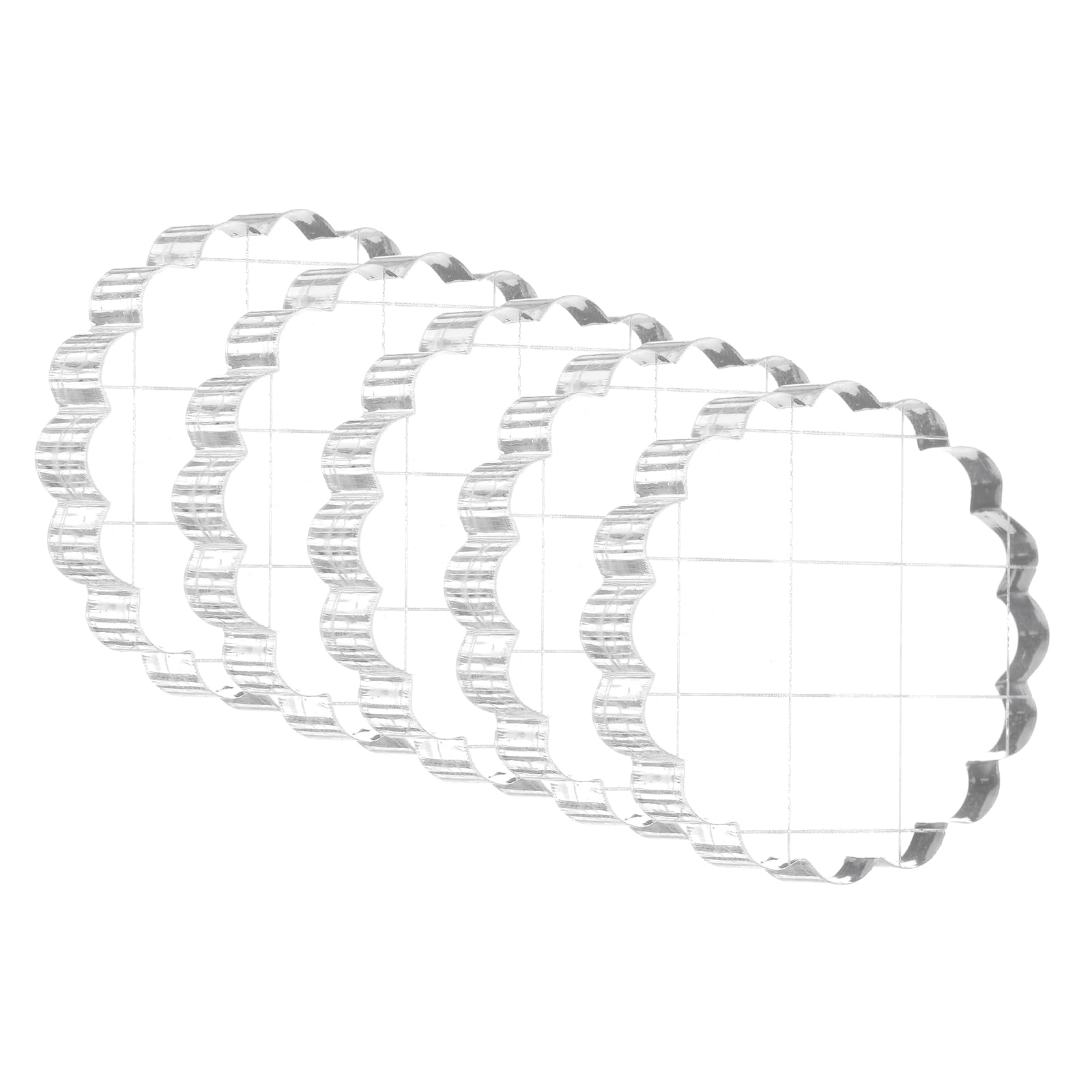 Blocs tampons acryliques de forme ronde PATIKIL pour fabrication de cartes et loisirs créatifs