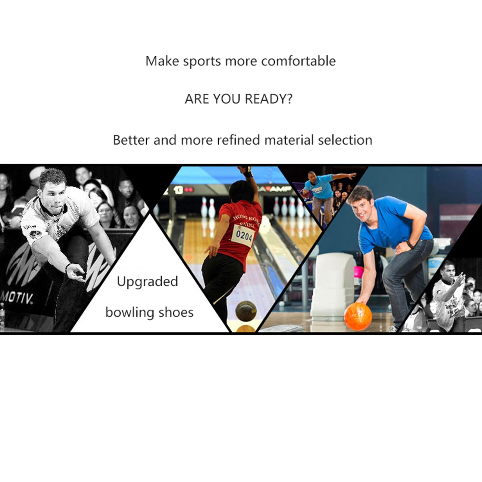 Bowlingschuhe Für Herren,Damen bowling-Schuhe,Leder Bowlingschuhe Unisex,Indoor-Bowling-Trainingsschuhe,Lace Up Leichte Rasen Bowling Schuhe,rutschfest Atmungsaktiv,für Anfänger und Profis