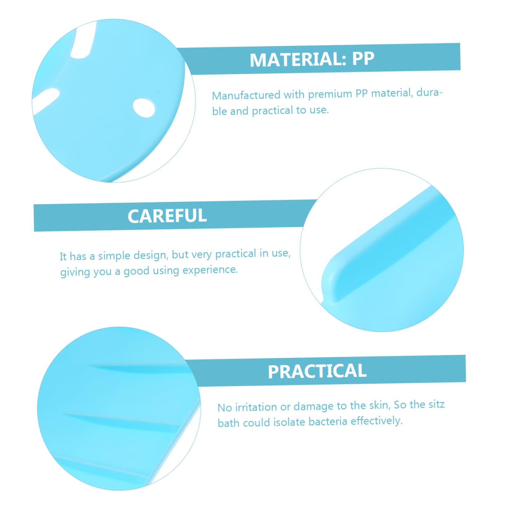 Didiseaon Women's Cleaner Basin Squat Basin Wash Comfortable and Skin-Friendly Sitz Bath for Home