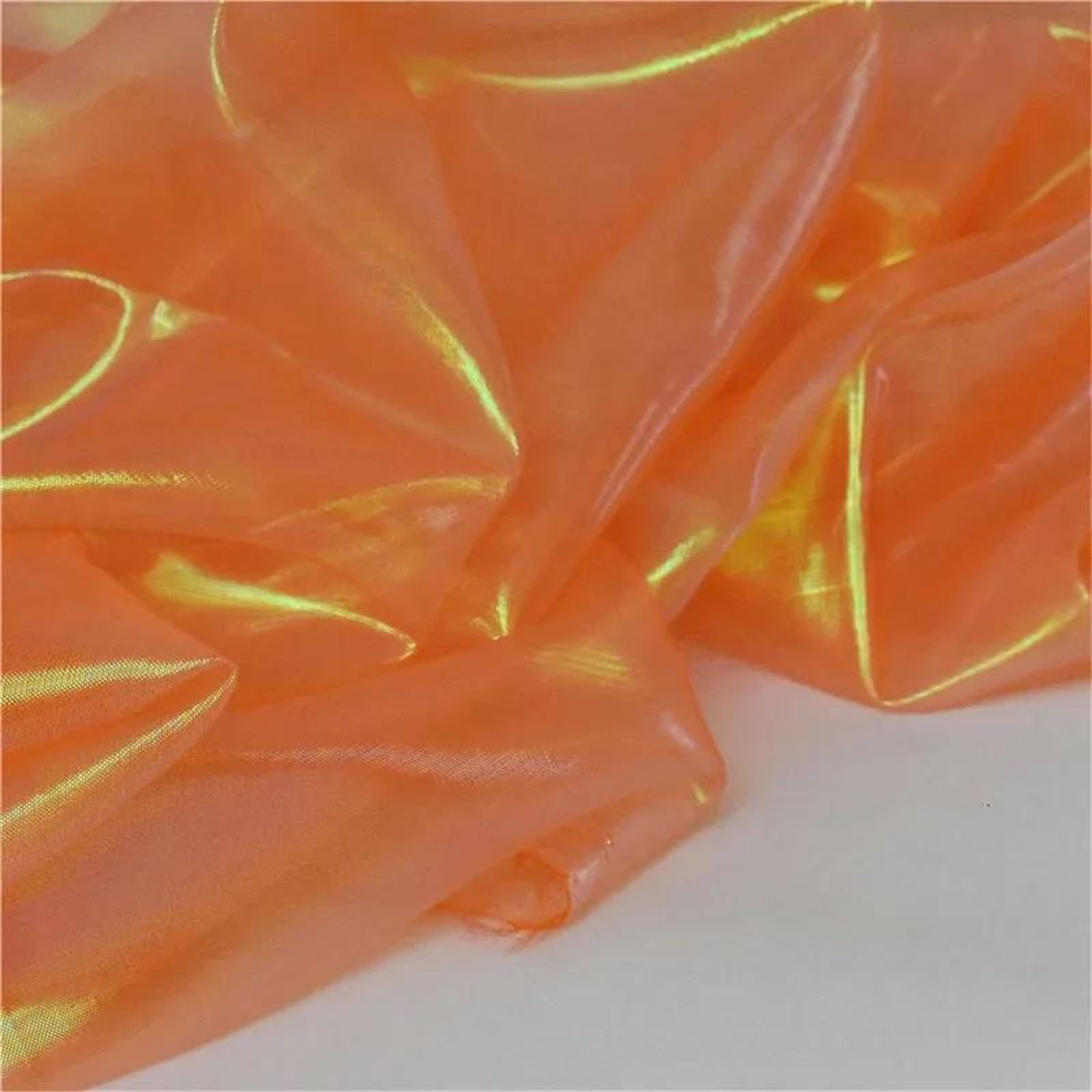 Tela de organza, Tela de organza, naranja, 59 pulgadas ancho, 1-1,5 metros largo(1 meter)