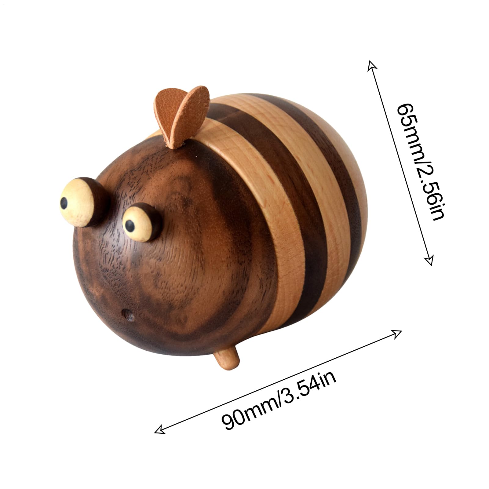 Generisch Dekorative Zahnstocherbox - -Zahnstocherspender | Zahnstocherbox Mit Bienenmotiv | -Zahnstocherhalter-Spender, Für Zahnstocher, Schreibtischdeko Aus Holz