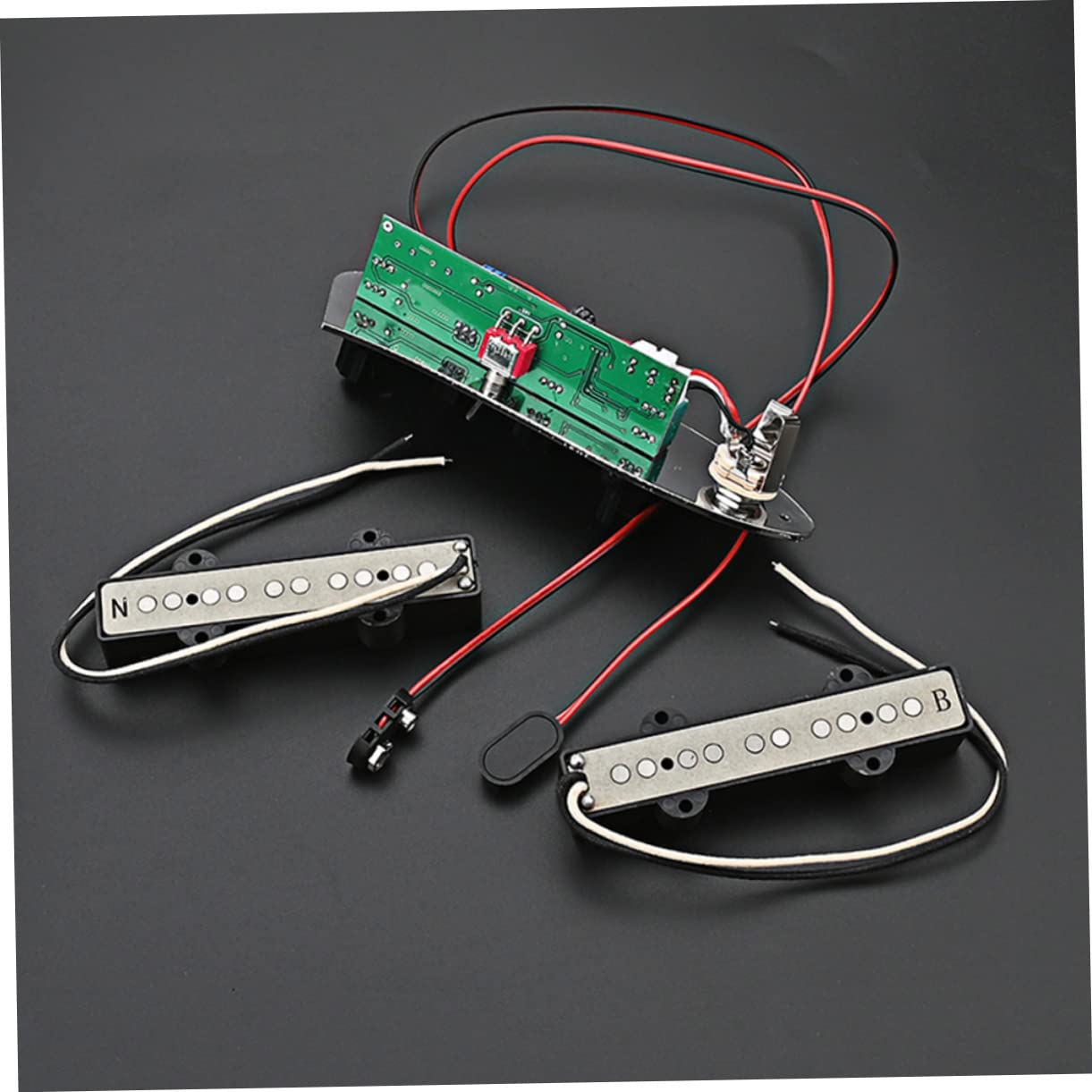 Set di Pickup per Basso Elettrico Jb a 5 Corde, Ferro Argento, Ricambio per Accessori Basso | Argento, Finitura Resistente allo Sfaldamento, Struttura Poco Deformabile, per Appassionati di Basso