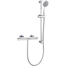 Bristan ZI SHXSMCTFF C Zing Cool Touch Bar Shower with Single Mode Kit & Fast Fit Connections, Silver