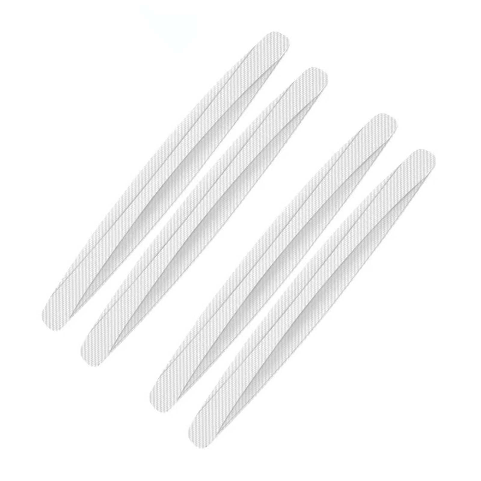 TRQCHIPS for Fiat 500 500C 500X 500L Panda Bravo Punto Tipo Stilo Car Bumper Protector Strips, 4Pcs Carbon Fibre Anti-Scratch Front Rear Bumper Corner Guard Protection Trim,B