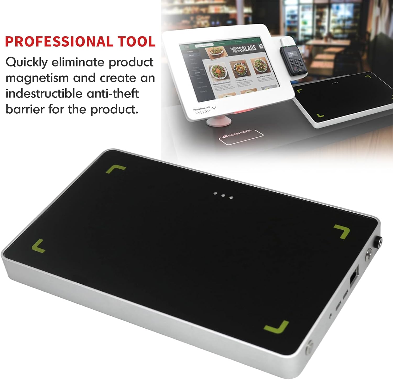 Retail Anti-Theft Equipment for Jewelry Store, RFID Ceiling Alarm Panel Anti Theft Device Kit Security Alarm System Compatible 860-960MHz RFID Security Tag