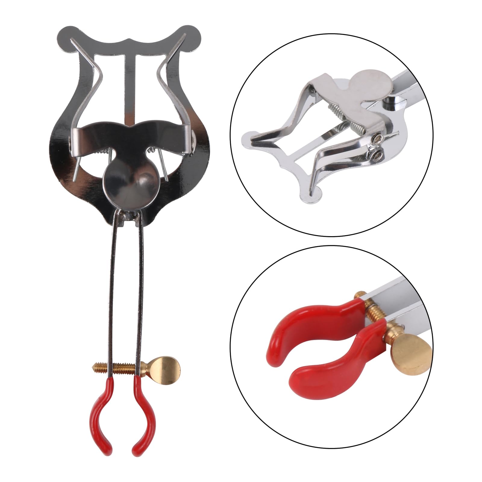 Yibuy 10PCS tromba Marching Music Clip | Metallo Argento | Accessori Porta Strumenti Musicali