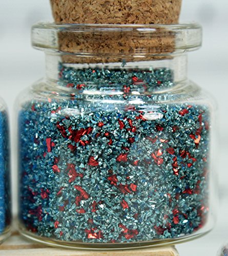 Blue Set Of Corked Jars - 311-M-0602 #TOP4