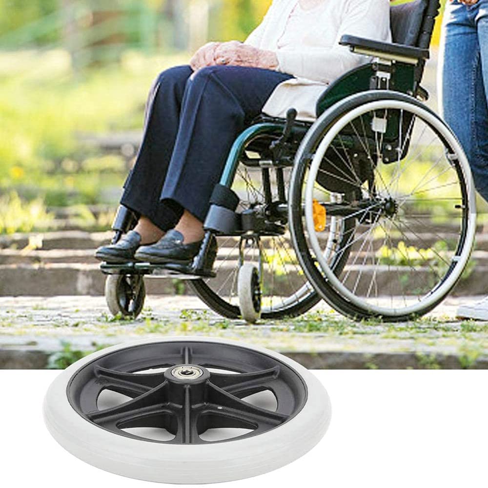 LekLai Rueda de Repuesto para Silla de Ruedas, Paquete de 2 Ruedas Universales para Silla de Ruedas, Rueda Delantera Profesional para Silla de Ruedas, Repuesto de Ruedas Delanteras Sólidas para Sill