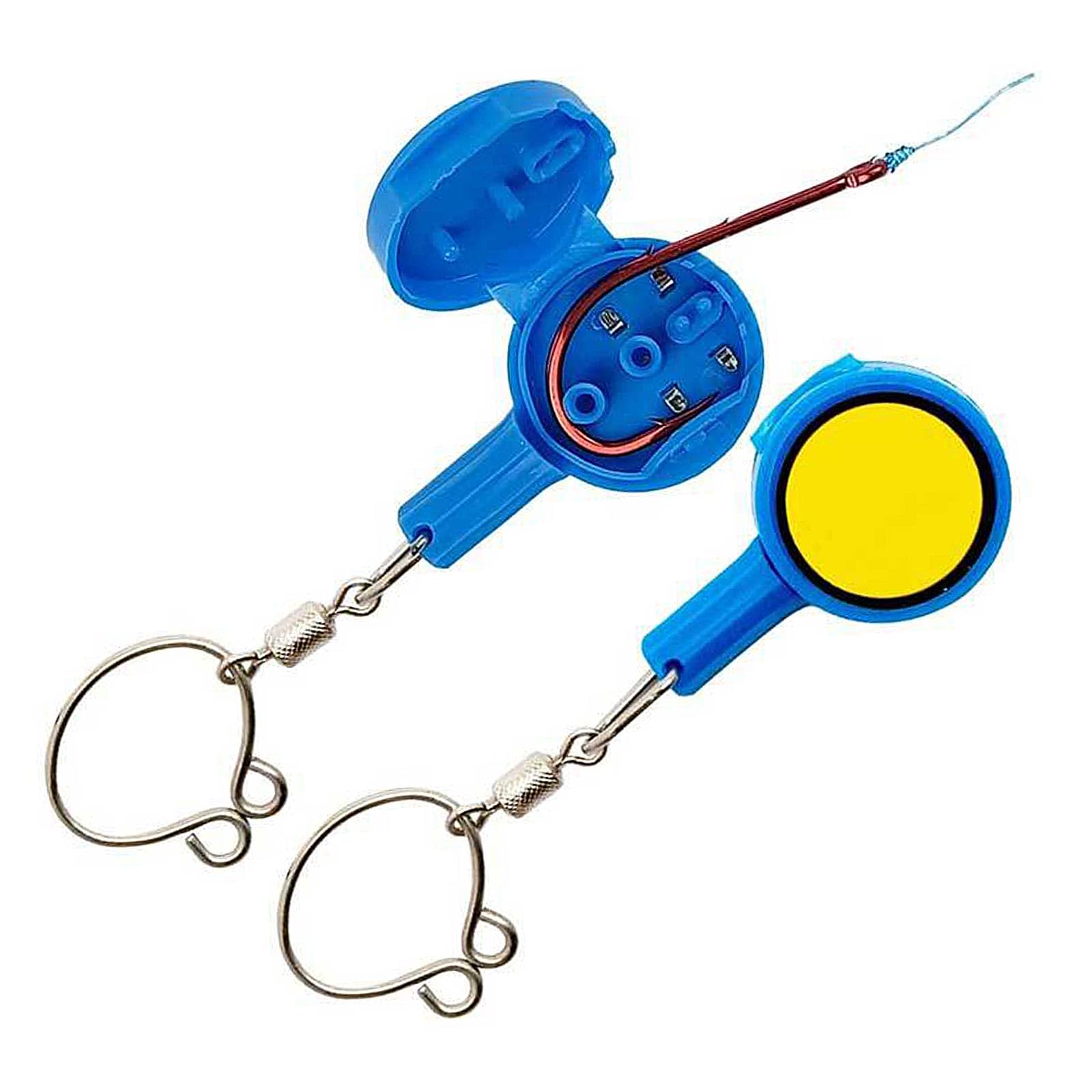 2 Pcs Fishing Knot Tying Tool – Hook Tying Tool for Beginners, Strong & Easy Knot Maker – Fishing Accessories for Anglers with Lure Hook Protectors