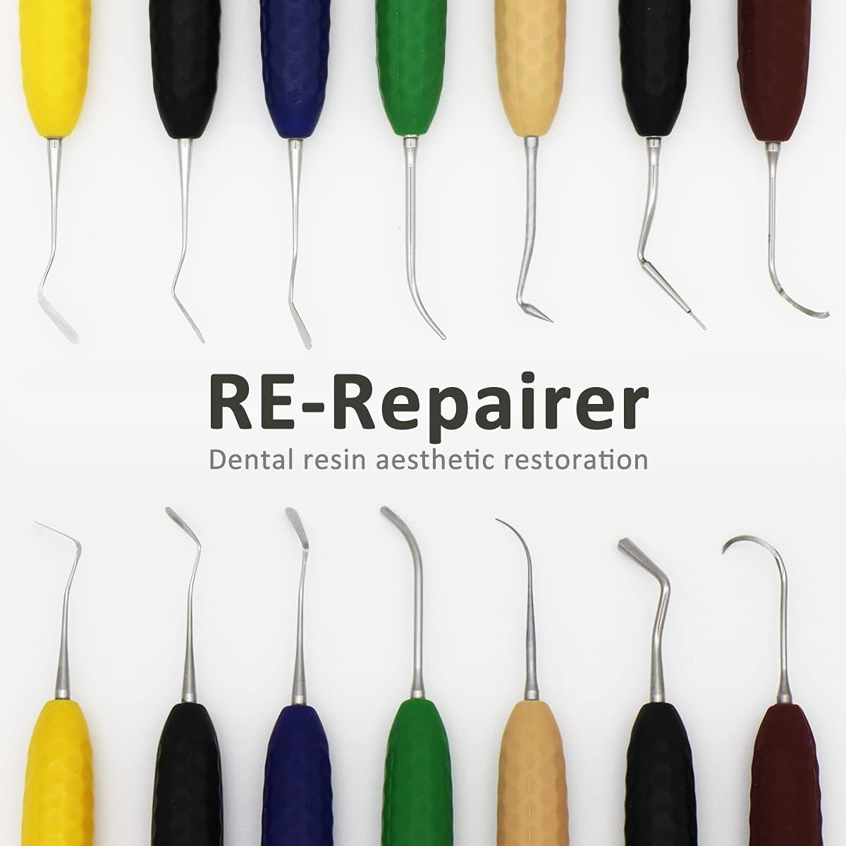 Dental Composite Filling Instruments Kit Restoration Placement Contouring 7 pcs in per Pack