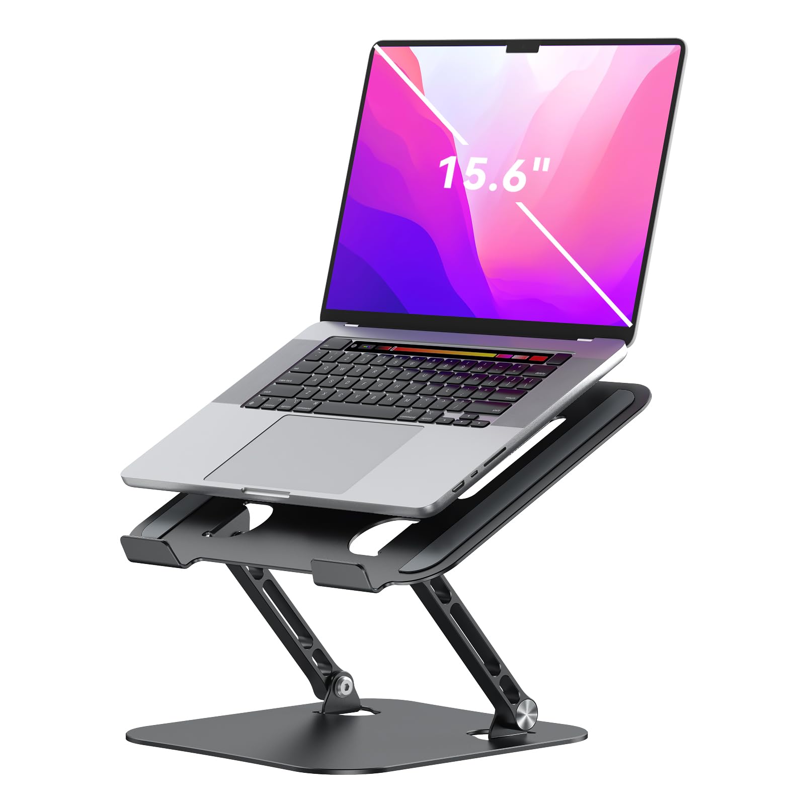 K&ZZ Adjustable Laptop Stand Riser Foldable Aluminum Laptop Stand for Desk