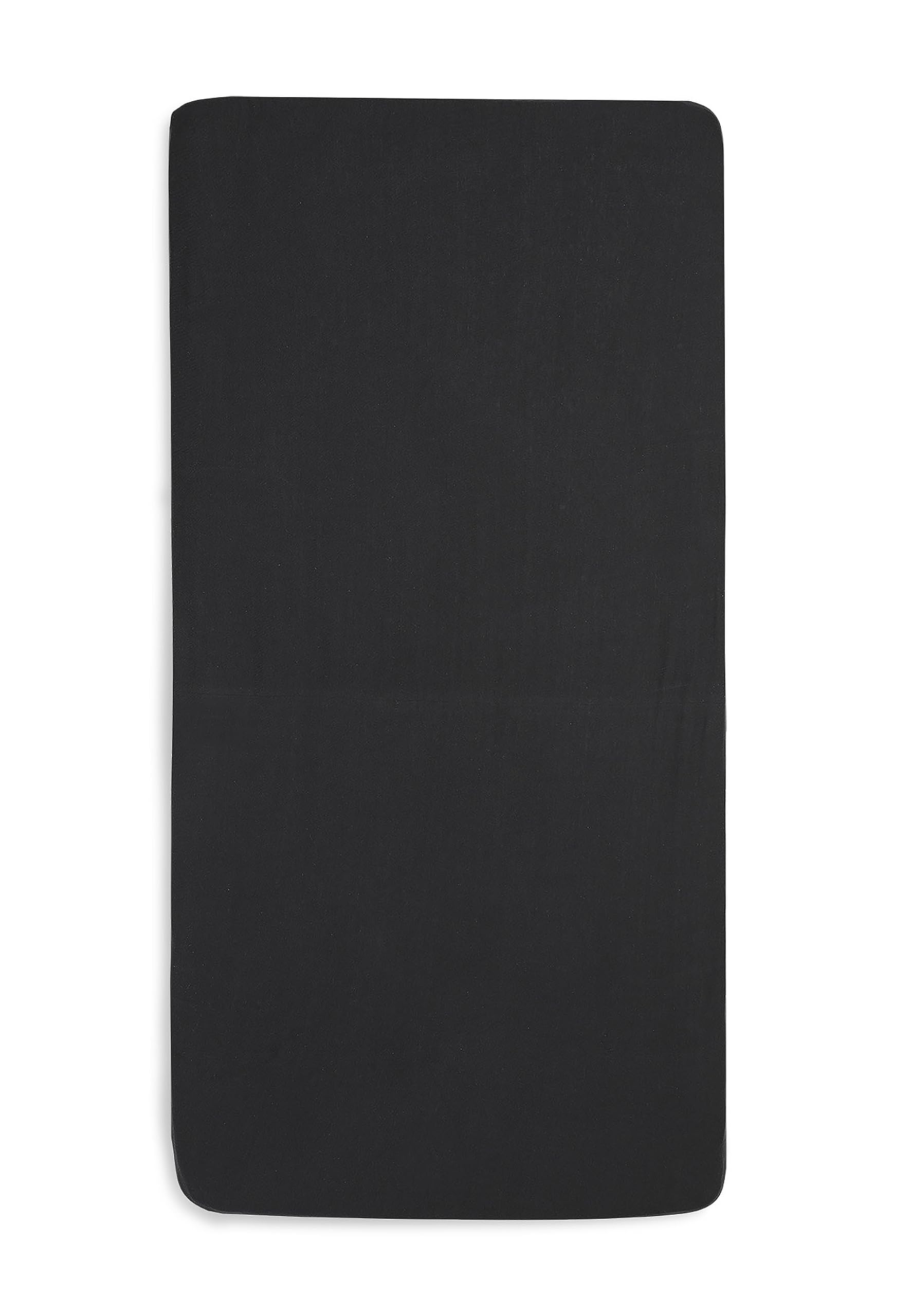 Jollein Jersey prześcieradło z gumką, 60 x 120 cm, czarne