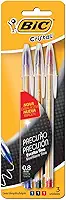 BIC Cristal Precisão -Caneta Esferográfica, Ponta Fina de 0.8mm, Pacote com 3 unidades