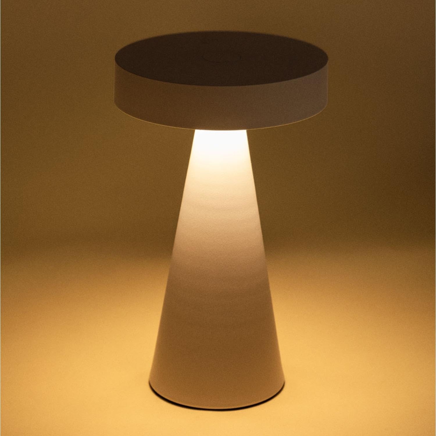 LEDKIA LIGHTING Lámpara de Mesa LED Metal Inalámbrica para Exterior Catinca Blanco