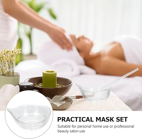 Miniatura 3 de Zerodeko Juego de cuencos faciales para mezclar faciales, cuencos de spa con cuchara, kits de herramientas faciales para bricolaje, máscaras