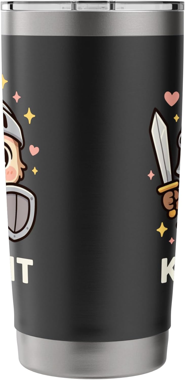 Kawaii Knight Owl Stainless Steel Insulated Tumbler - Image 2