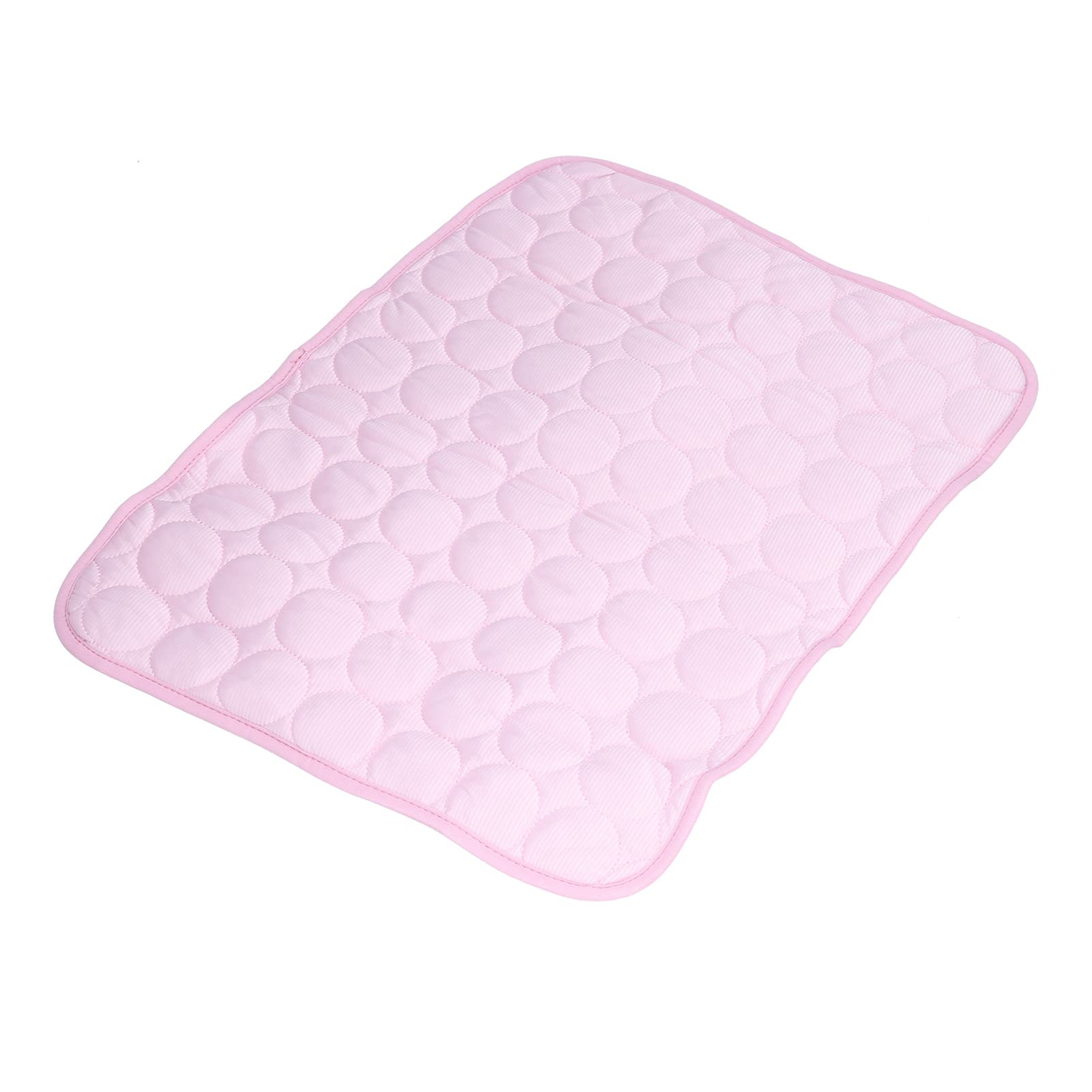 Tapete de enfriamiento para mascotas, transpirable, plegable, para perros, gatos, verano, fresco, viajes, color rosa