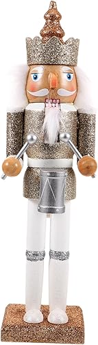 UKCOCO Cascanueces de Navidad Centro de mesa Adornos Navideños Nogal Soldado Ornamento Mi Primer Árbol de Navidad