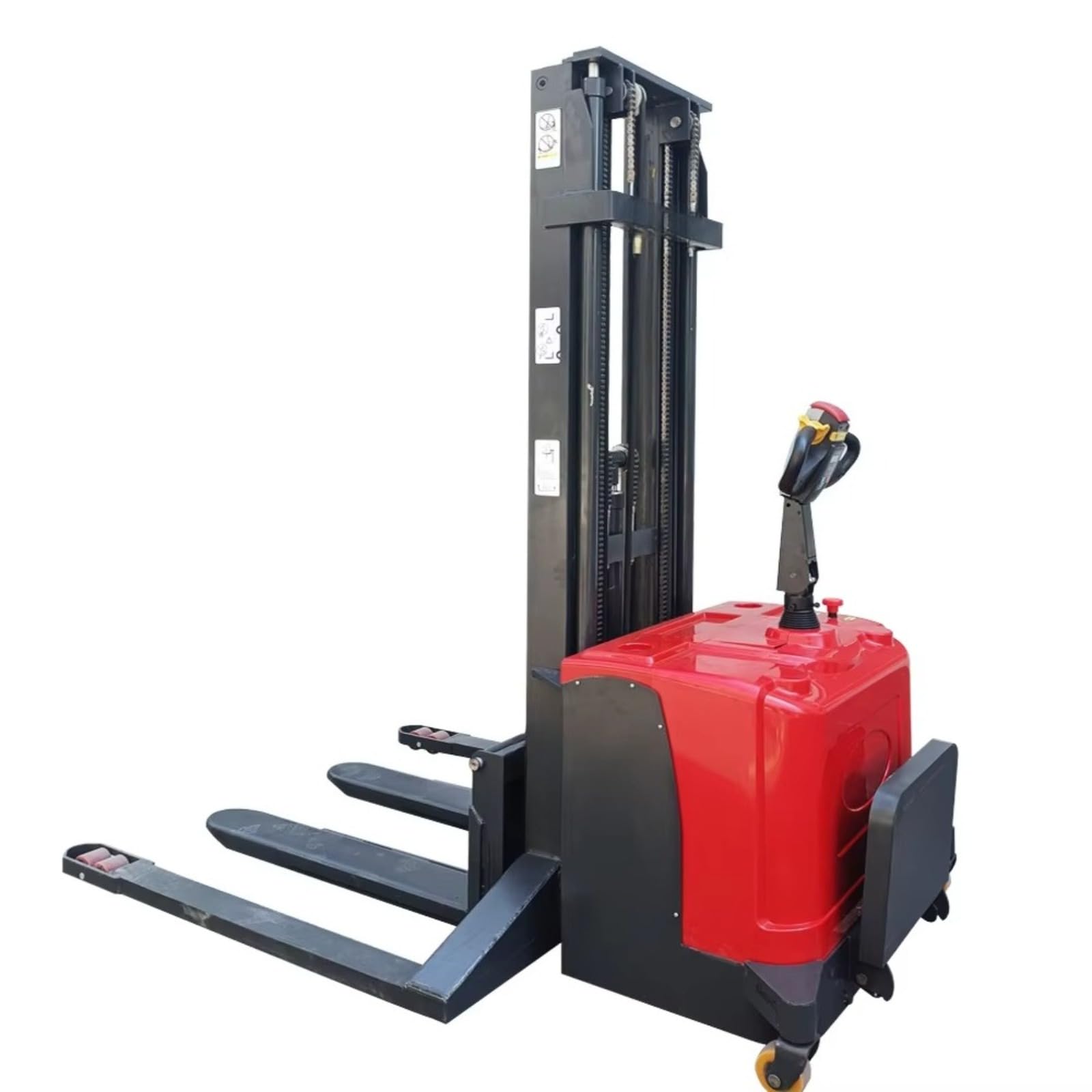 Apilador eléctrico manual de 1000 kg, 1500 kg, 3000 mm, altura de elevación, equipo de manejo de almacén para gestión de bienes de fábrica y elevación de materiales