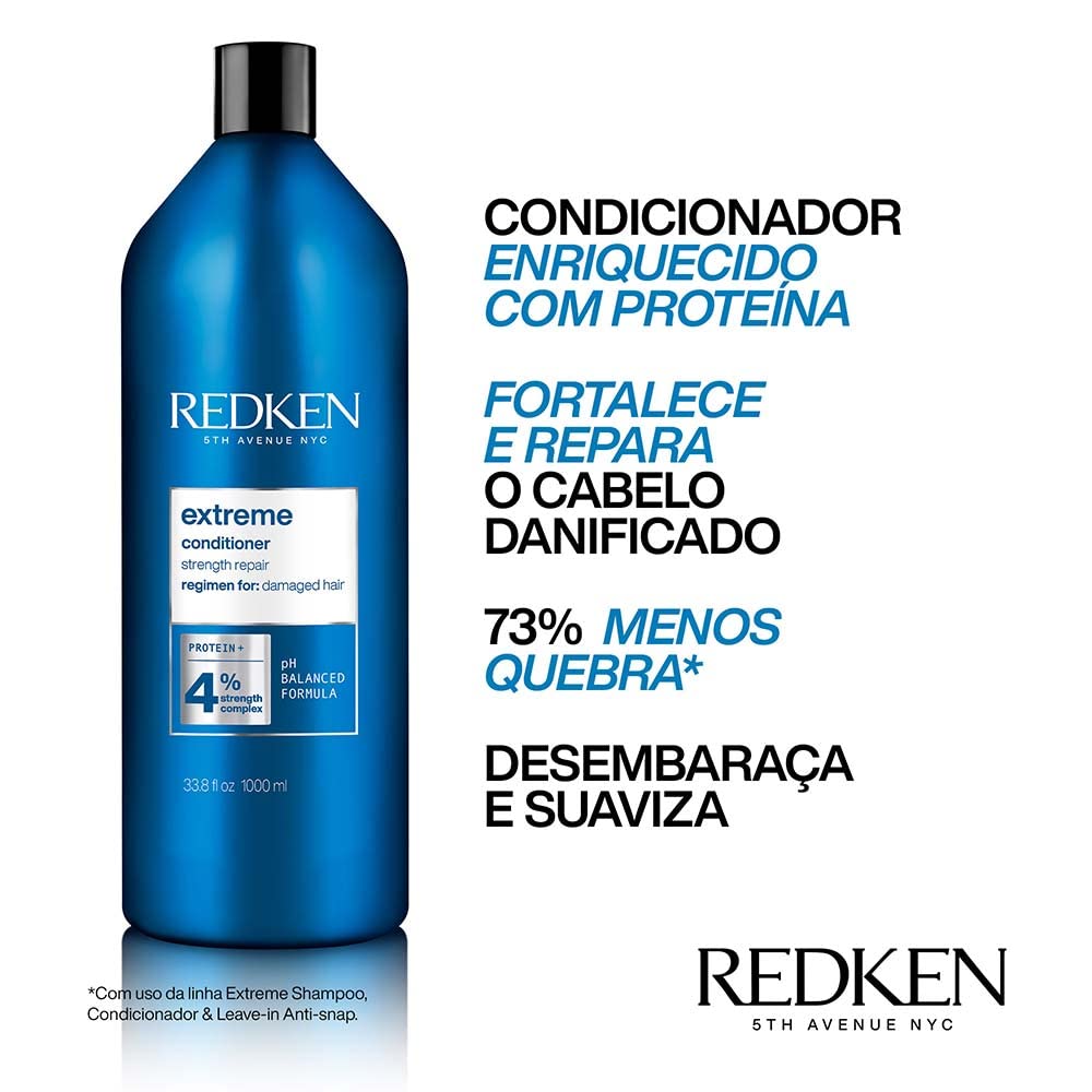 Redken | Spülung für sprödes und geschädigtes Haar, Anti Haarbruch, Mit Interlock Protein Network, Extreme Conditioner