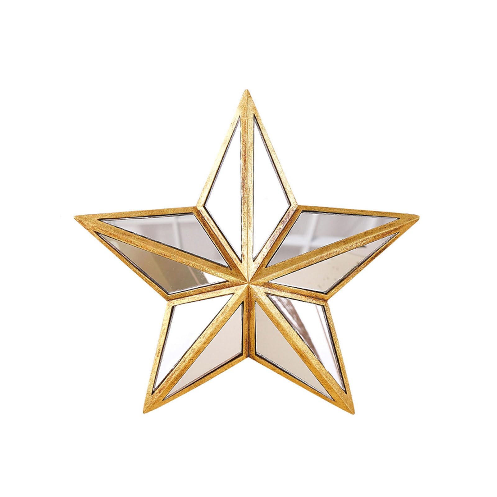 Elnwnnkc Resin Pentagrams Statue Decorative Hanging Mirrour Star Wall Mirrour Wall Mounted Mirrours Decors for Home Decorations Decorative Hanging