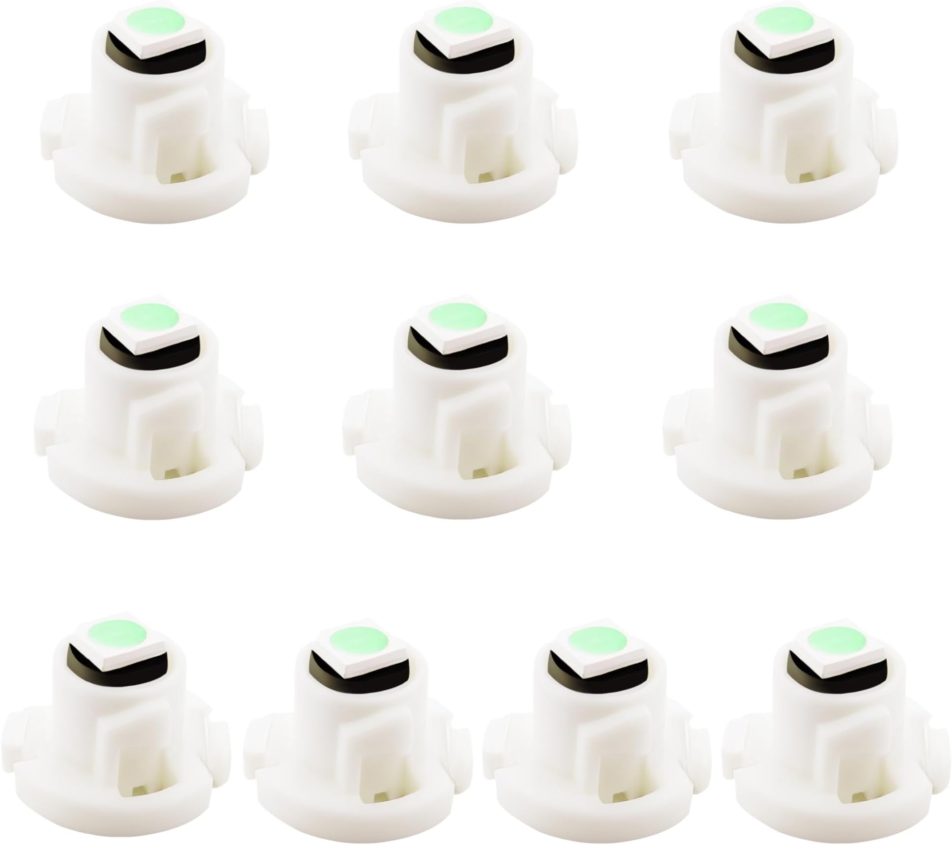 10Pack Ice Blue T5 LED Bulb T4.7 Neo Wedge Dash Lights - Gauge Cluster Climate Control Bulbs Dashboard Light for Car Dashboard HVAC AC Panel Replacement 12V
