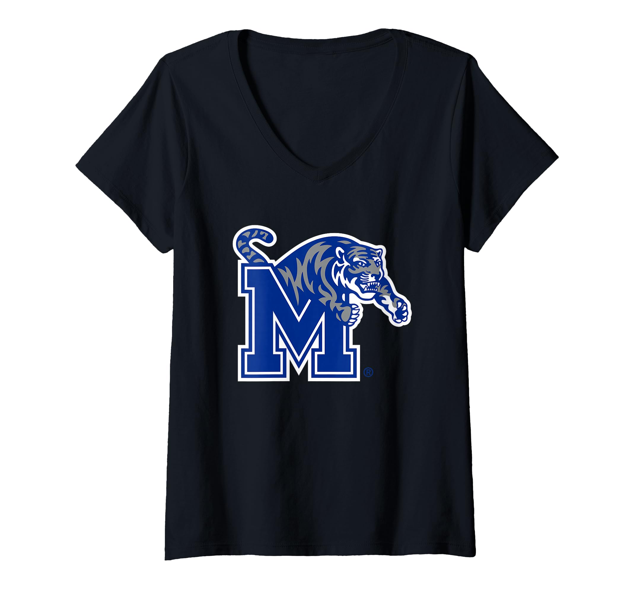 Womens Memphis Tigers Icon Officially Licensed V-Neck T-Shirt