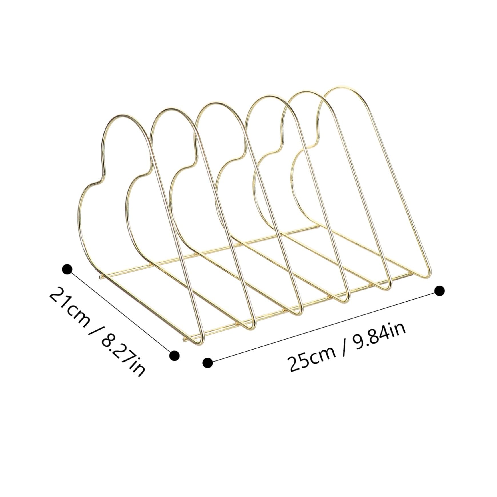 STOBOK 1pezzi Portariviste in Ferro Portalibri Iron Art Organizer per Riviste per Ufficio Domestico per Varie Carte Posta File Cartelle Quaderni Libri Spessi