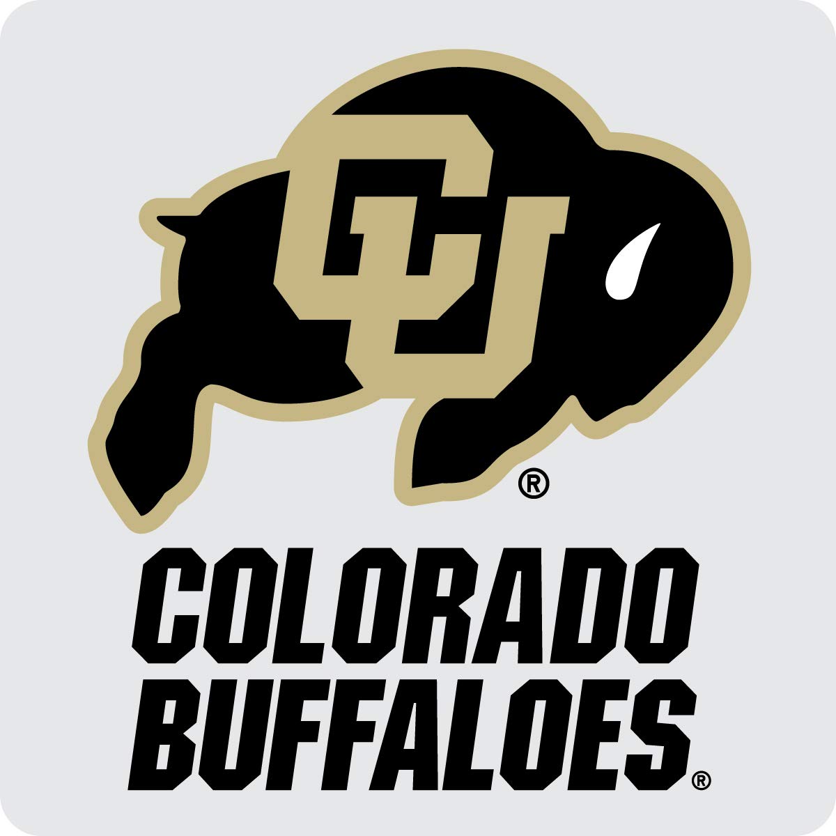 Colorado Buffaloes Acrylic Coaster 4-Pack Officially Licensed Collegiate Product