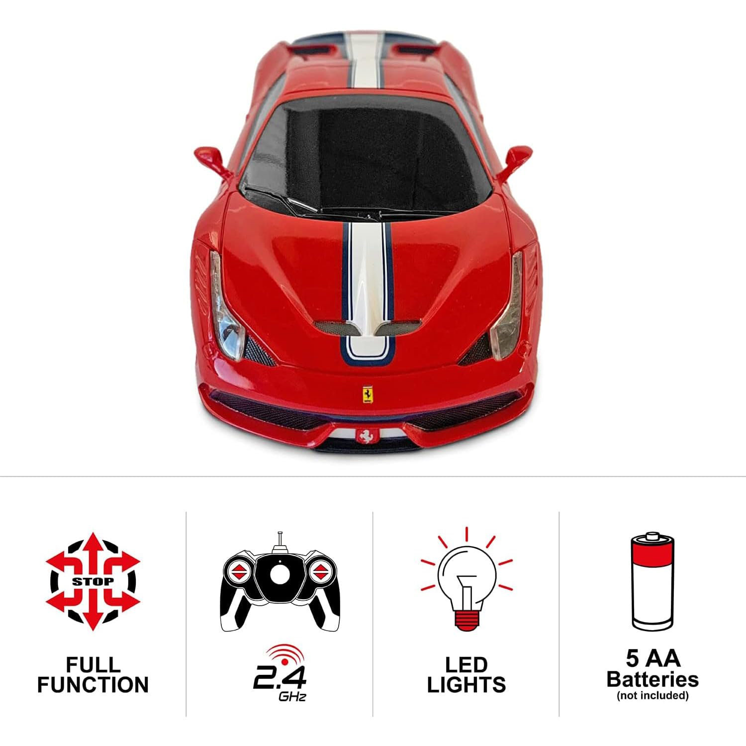 Ferrari 458 Speciale A – Ferngesteuertes Auto 1:24, Offiziell Lizenziert, Bis 9 Km/h, 2,4 GHz
