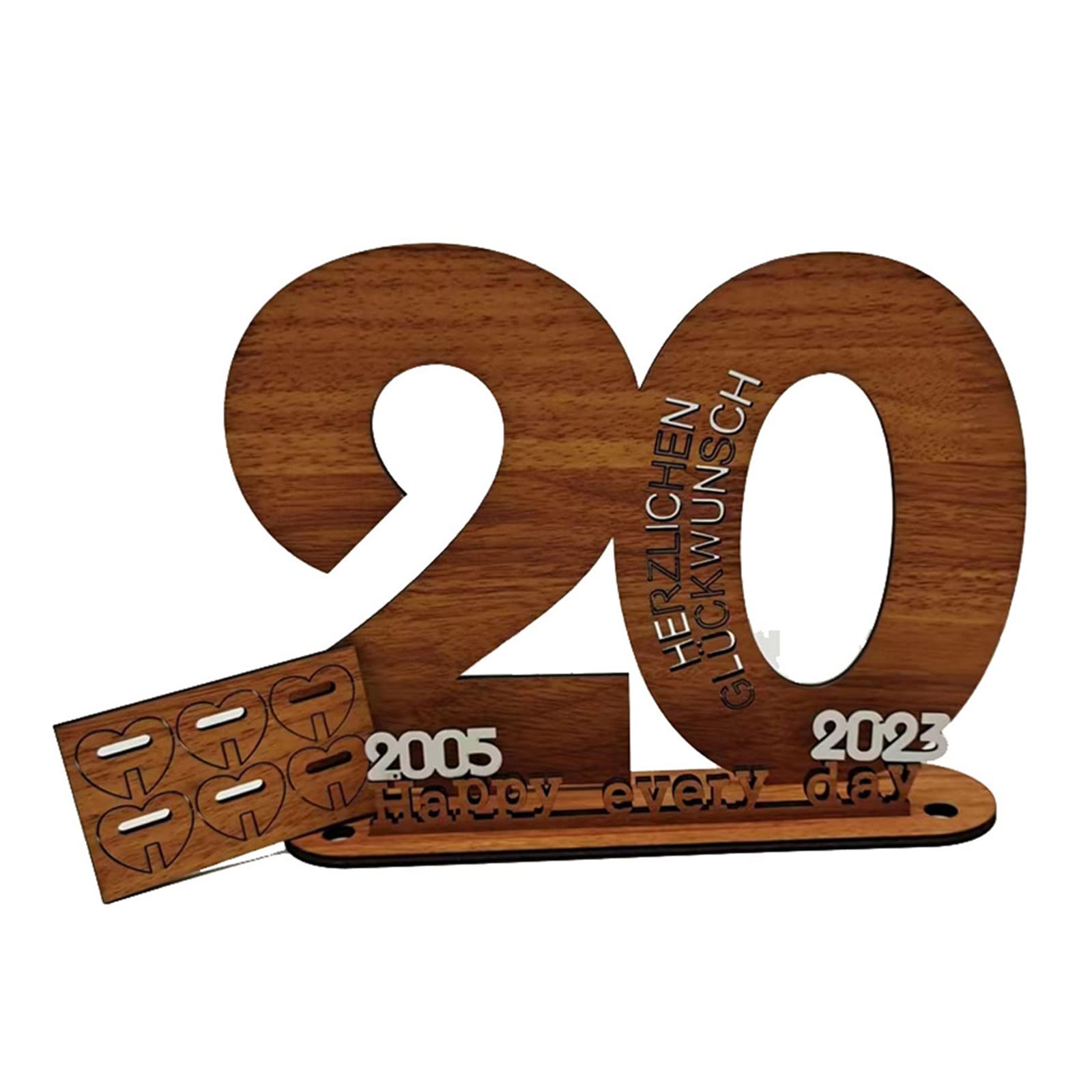 Yhplxyuus Money Gift Wood Decorative Household Decoration Supplies for School Dormitory Party Background Birthday Money Gift Holders