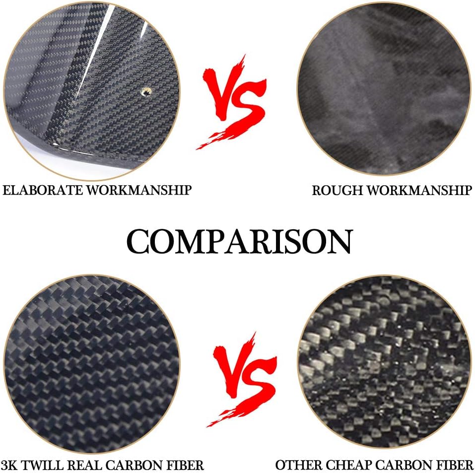 MCARCAR KIT Side Skirt Splitter fits BMW 3 Series F30 M Sport Sedan 2012-2018 Factory Outlet 320i 325i 328i 330i 335i 340i M-Tech Auto Carbon Fiber Door Rocker Panel Flaps Spoiler Aprons Cover