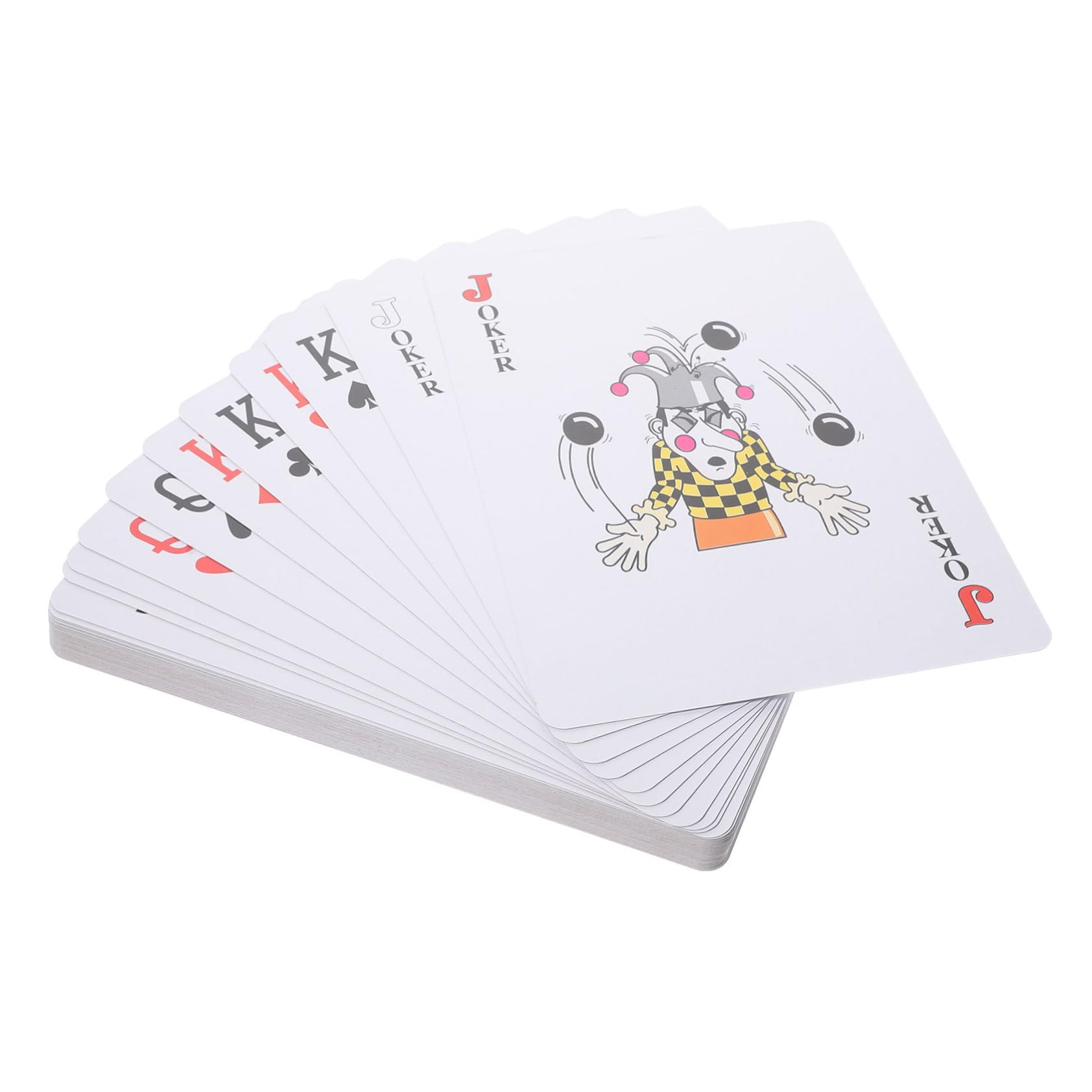 BESTonZON Carte da Gioco Poker Giganti 8 Volte, Carta Patinata Bianca | Uso Domestico e Outdoor, Lavorazione Fine, Formato Portatile, per Adulti