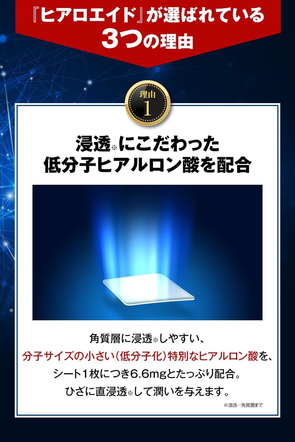 北の快適工房　ヒアロエイド　30枚入 ×2箱 Amazon | 【2箱セット】 膝に貼るヒアルロン酸 北の快適工房