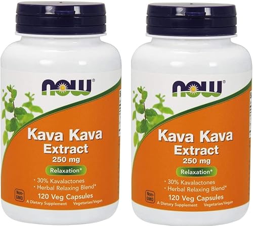 Kava Kava 250mg 120 cápsulas (paquete de 2)