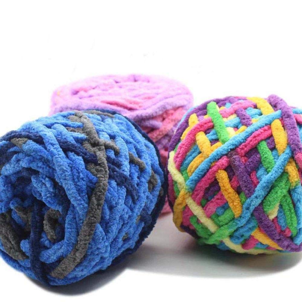Tejer Ovillos Punto 10 X 100 G De Madejas De Algodón Artesanía Colorido Punto Grueso Grueso Bricolaje Grueso Grueso Crochet Terciopelo Chenilla Hilado De Colores Lana-19_10Pcs