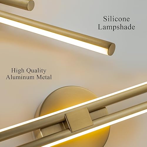 Miniatura 3 de EDISLIVE Moderna lámpara LED regulable, lámpara de pared de tocador de baño, espejo de 23.6 pulgadas, accesorios de iluminación para baño,