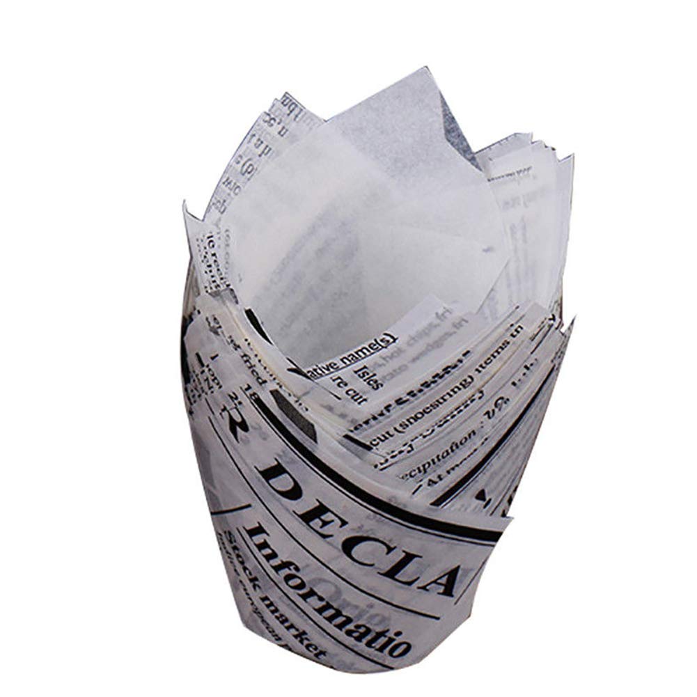 hefeibiaoduanjia 50Pcs Cup Shape Anti-Oil Muffin Cupcake Liner Paper Holder Kitchen Baking Tool 50Pcs Cup Shape Anti-Oil Muffin Cupcake Liner White