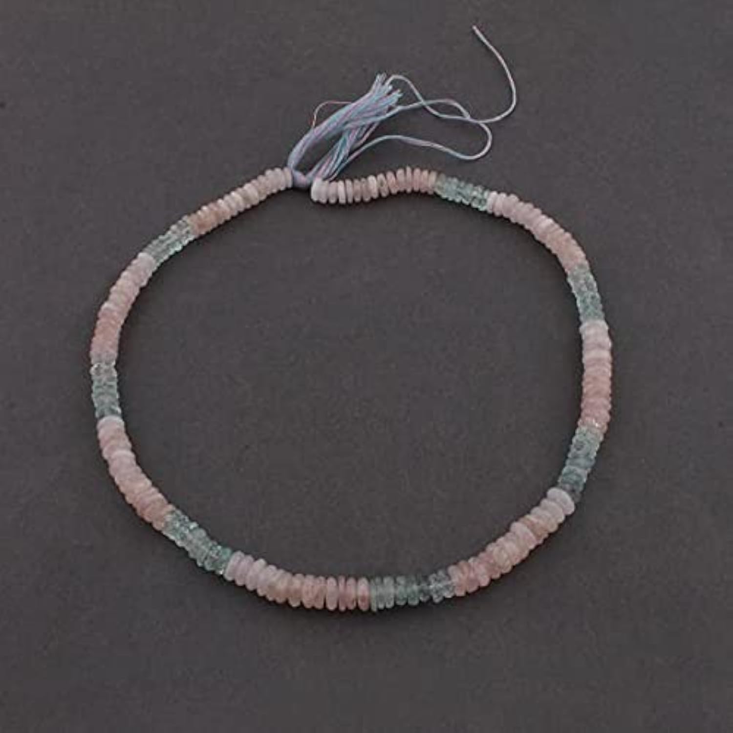 Morganite véritable en perles rondelles facettées 6-7mm pour bijoux de luxe