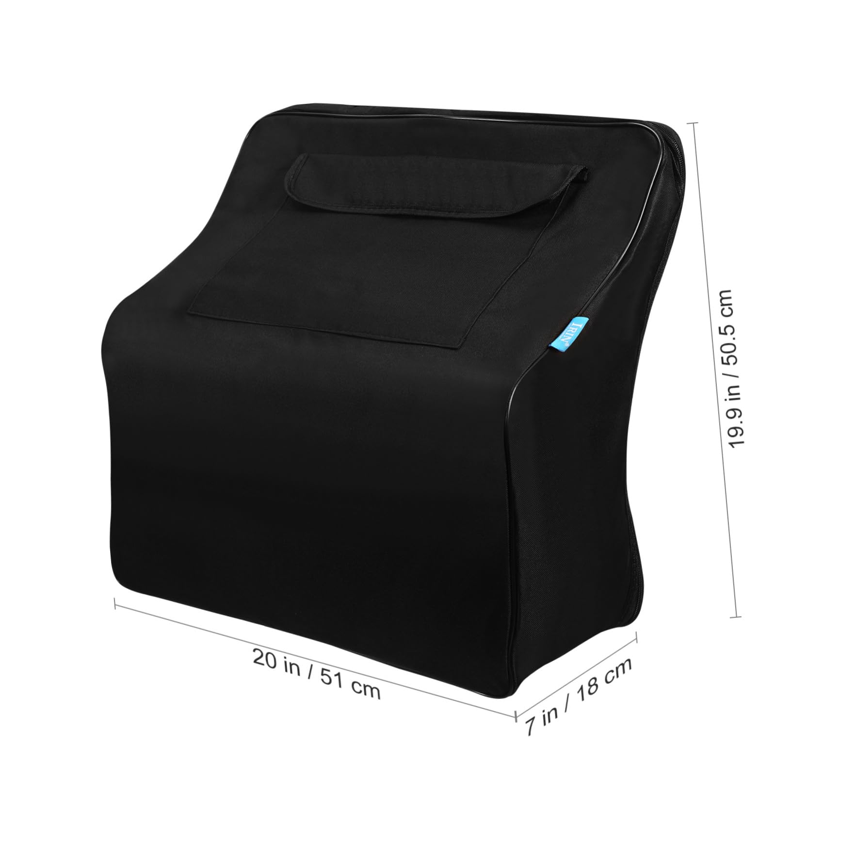 GOOHOCHY 1Pc Black Accordion Bag with Padded Storage for Bass Accordion Durable Musical Instrument Carrying Case Lightweight and Versatile Accordion Pouch for Musicians