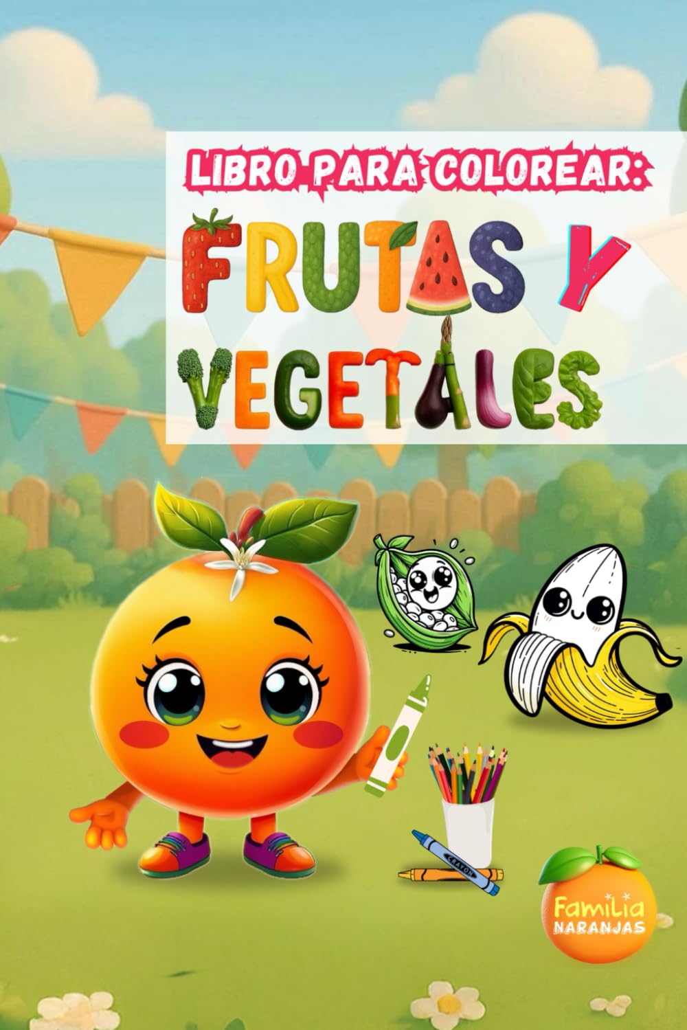 Libro para Colorear: Frutas y Vegetales