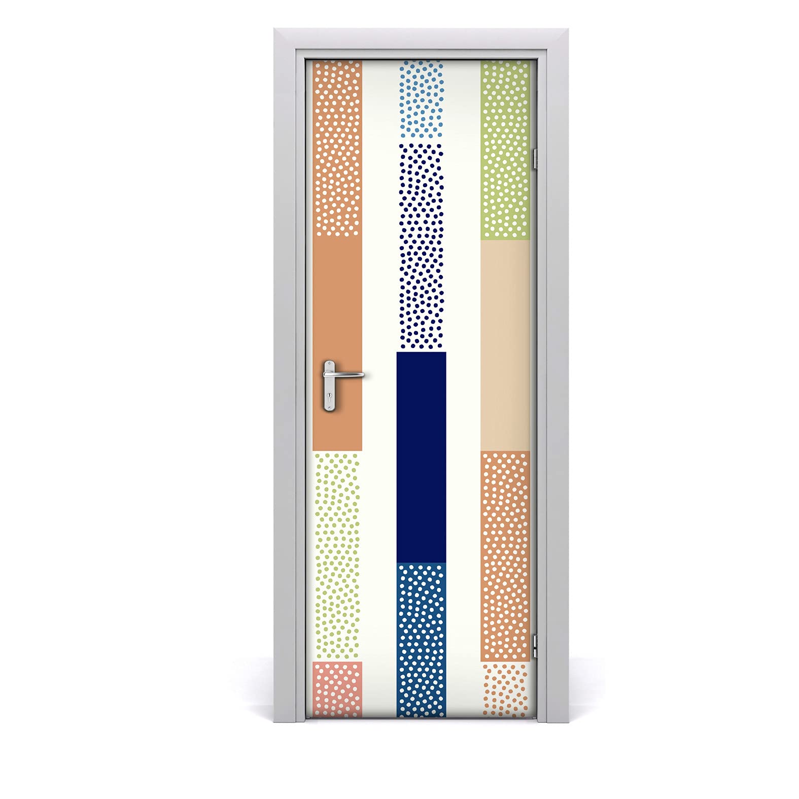 Autocollant de porte 85x200cm imperméable et mural à motifs de points Magic-Stick Coloray