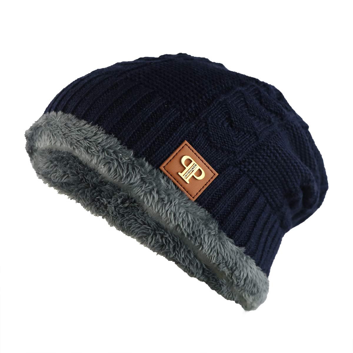 isweven Winter Cap for Men and Women with Inside Fur Woolen Unisex Beanie Hat Unisex-Adult (Free Size)-picture-24